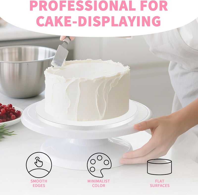 CHENZEM Cake Boards 10 Inch Round, 1/2" Thick Decorating Supplies White 6-Pack Sturdy Corrugated Cardboard Base, Base para Pastel. (10inch(6pack)) - Image 5